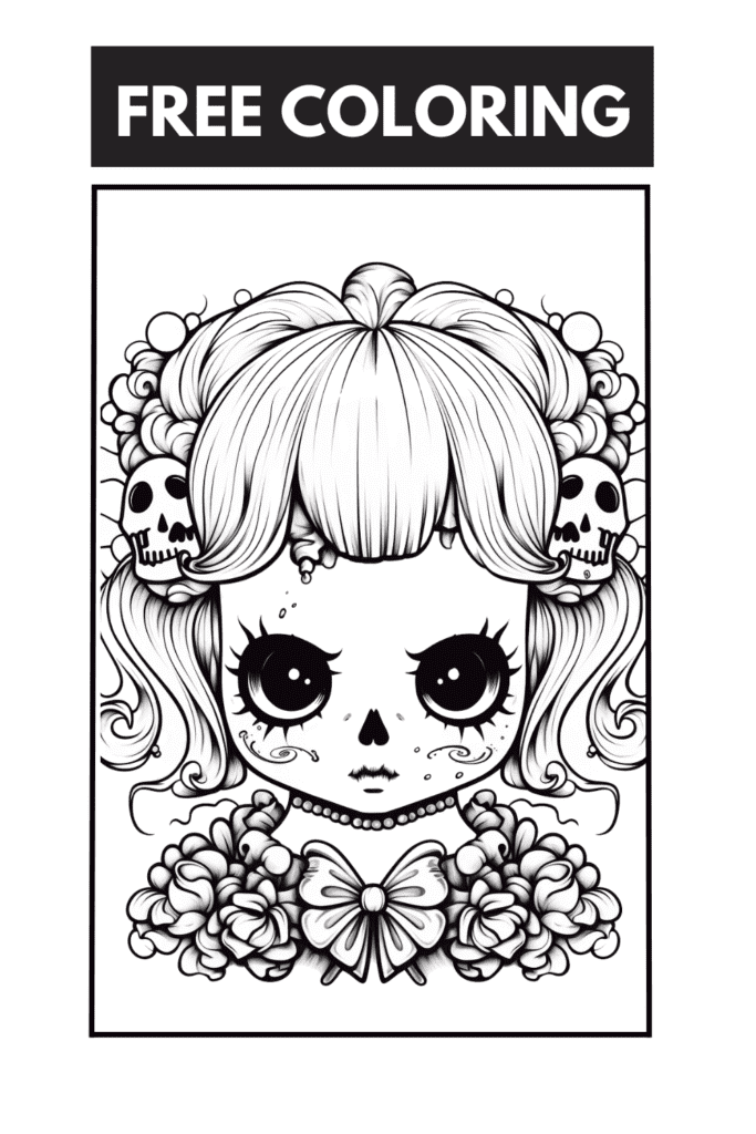 Free Coloring Scary Coloring Pages