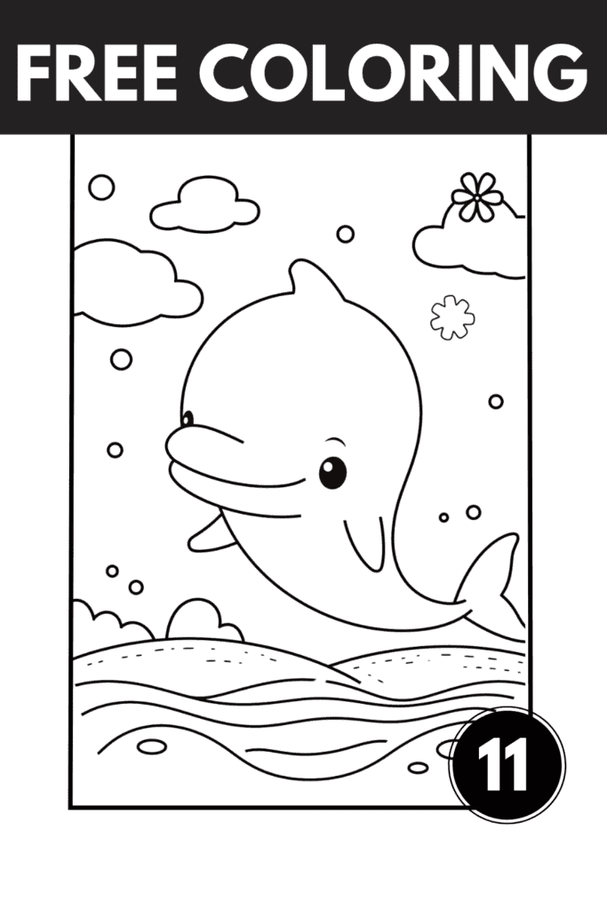 under the sea 11 coloring pages featire image with cute coloring sheet
