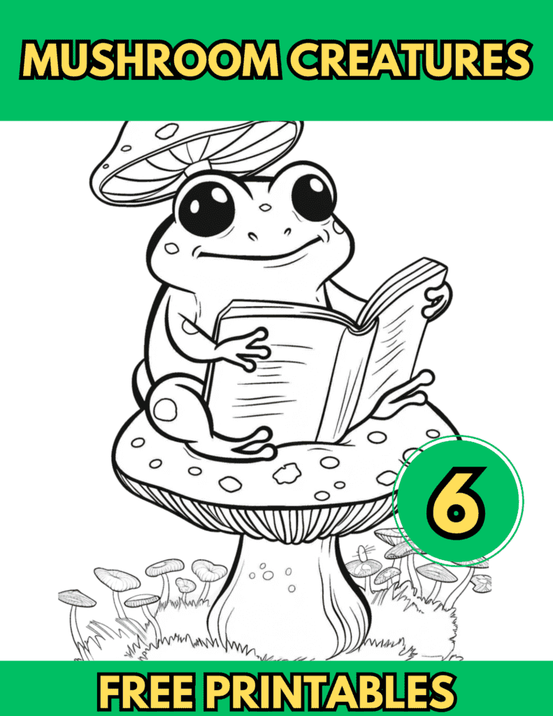 Mushroom Creatures Coloring Pages 6 Free Printables