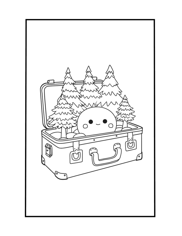 tiny city coloring page free pdf printable to download