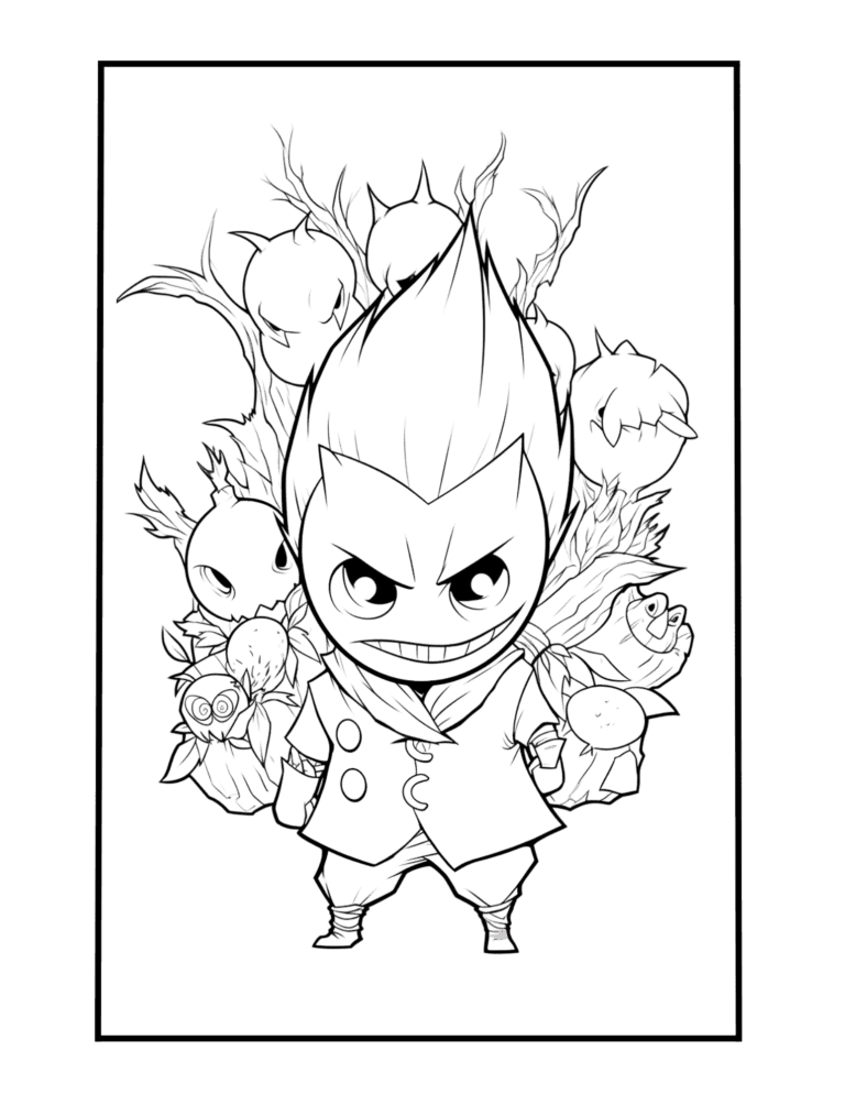 creepy cartoon dark character free PDF prinable download