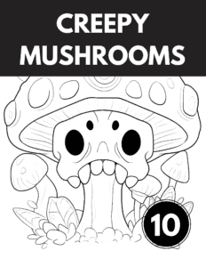 Mushroom Coloring Pages 10 Scary Coloring Pages With Creepy Mushrooms