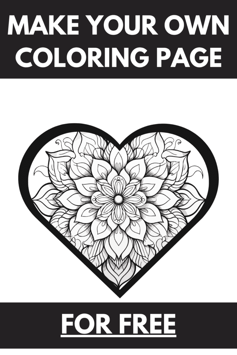Make Your Own Coloring Page Free:Valentine Coloring Pages