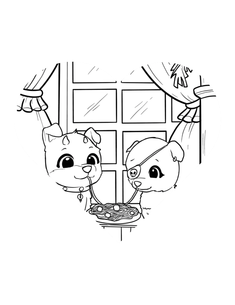 make your own colorng page tutorial step to finish valentine coloring pages 4