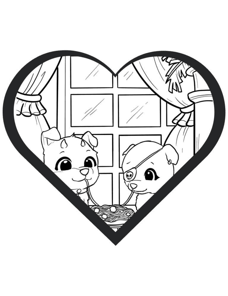 make your own colorng page tutorial step to finish valentine coloring pages 6
