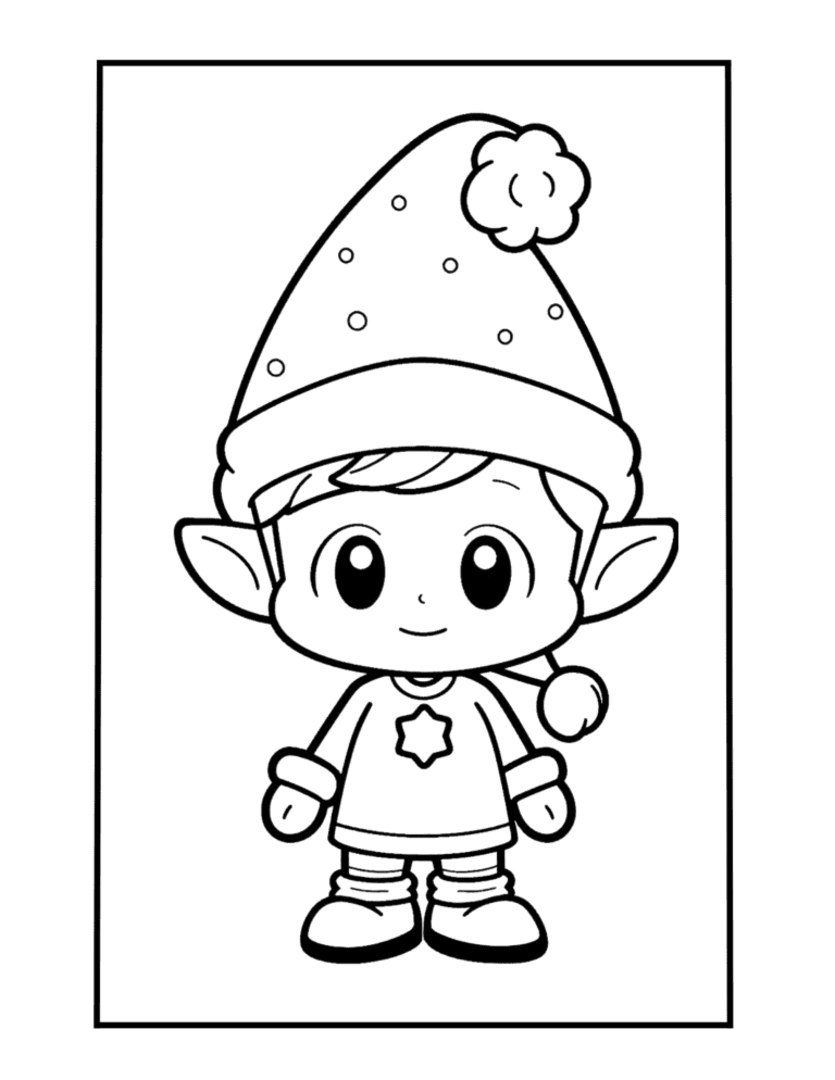 Christmas coloring page for free