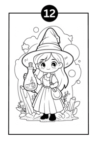 12 Witch Coloring Pages | Free PDF Printables