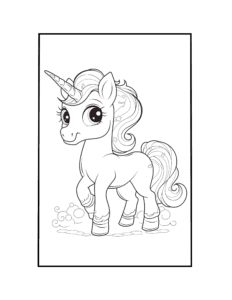 unicorn coloring page