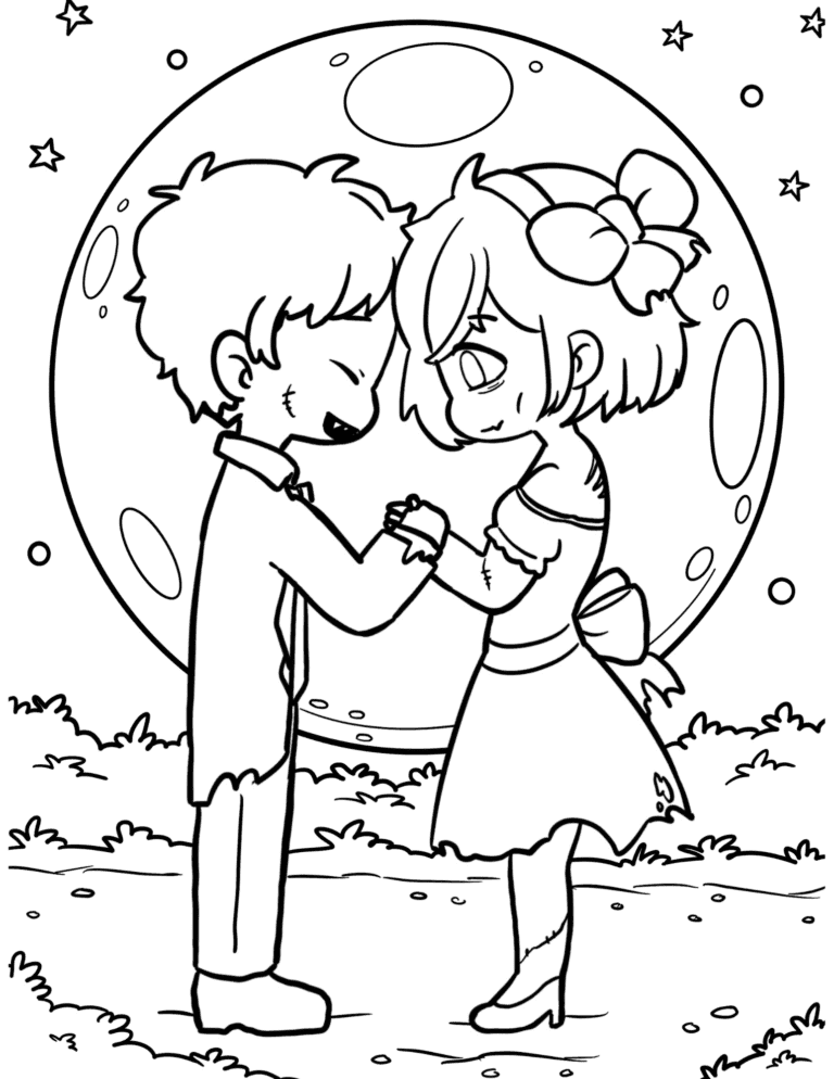 Zombies can love too. Make your own coloring page with valentine coloring pages