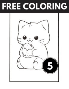 Cute Cat Coloring Pages