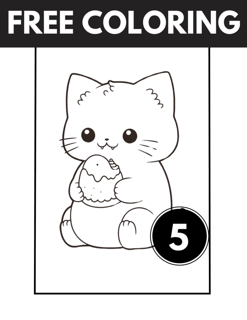 Cute Cat Coloring Pages