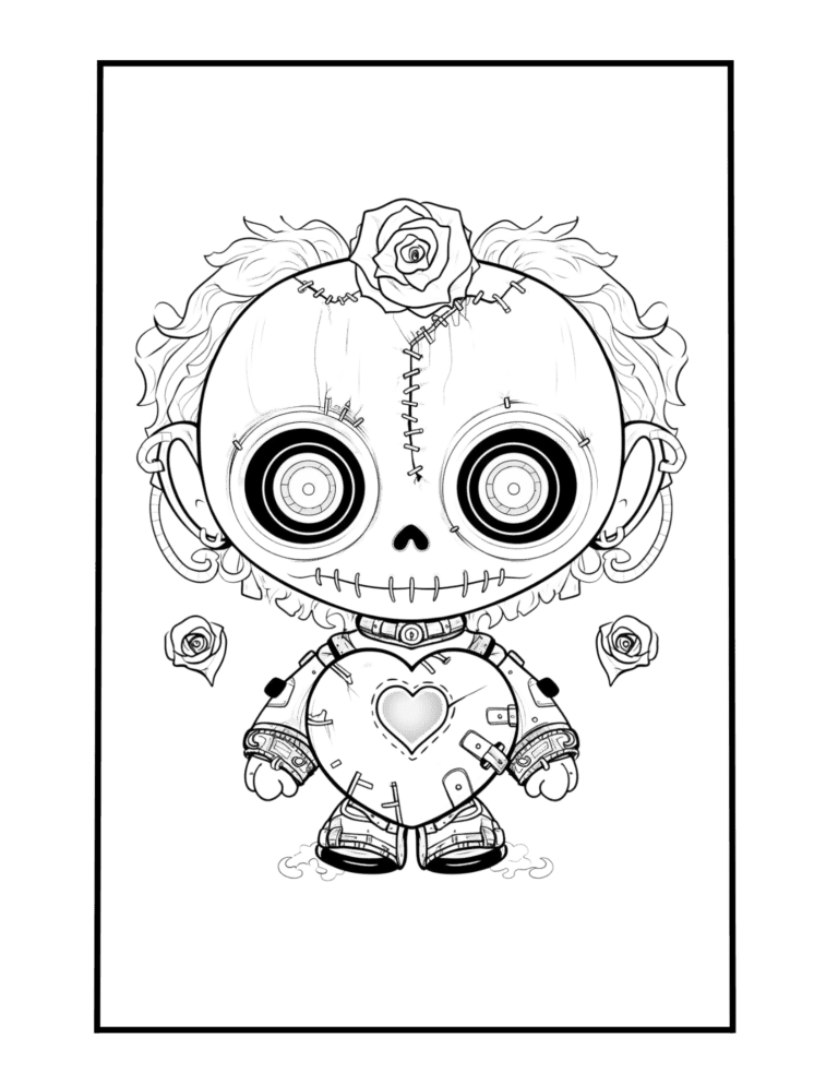 mechanical lovely scary doll