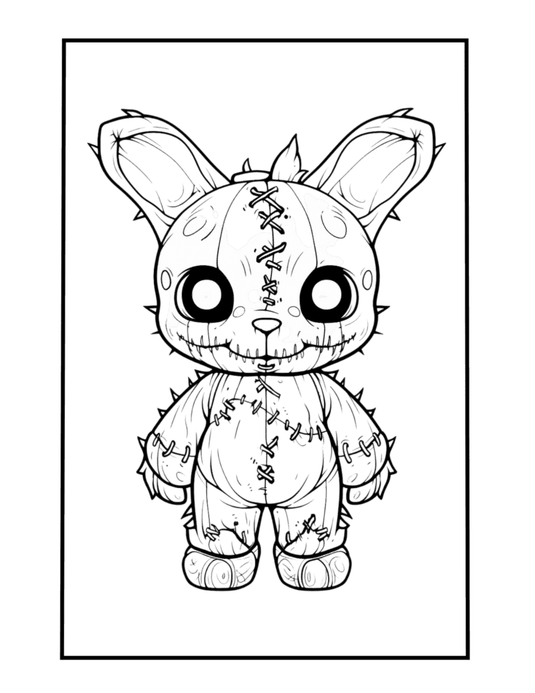 old cute rabbit doll