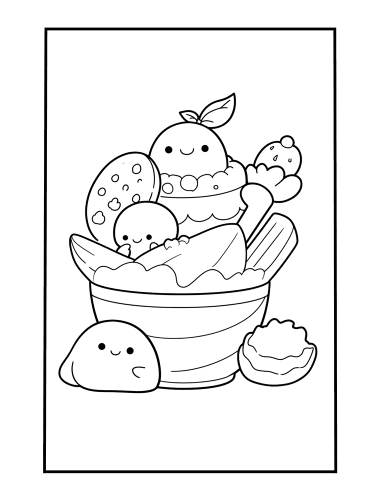 cute stuff coloring page