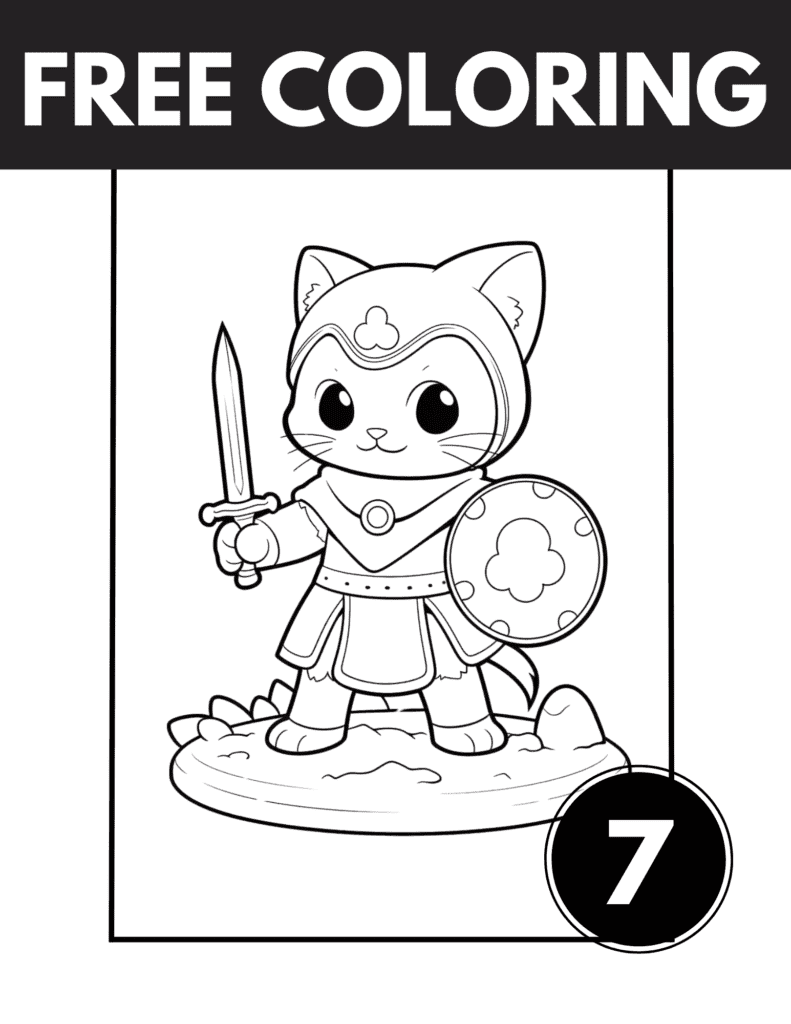 Chibi Cat Coloring Pages: Cute Coloring Sheets