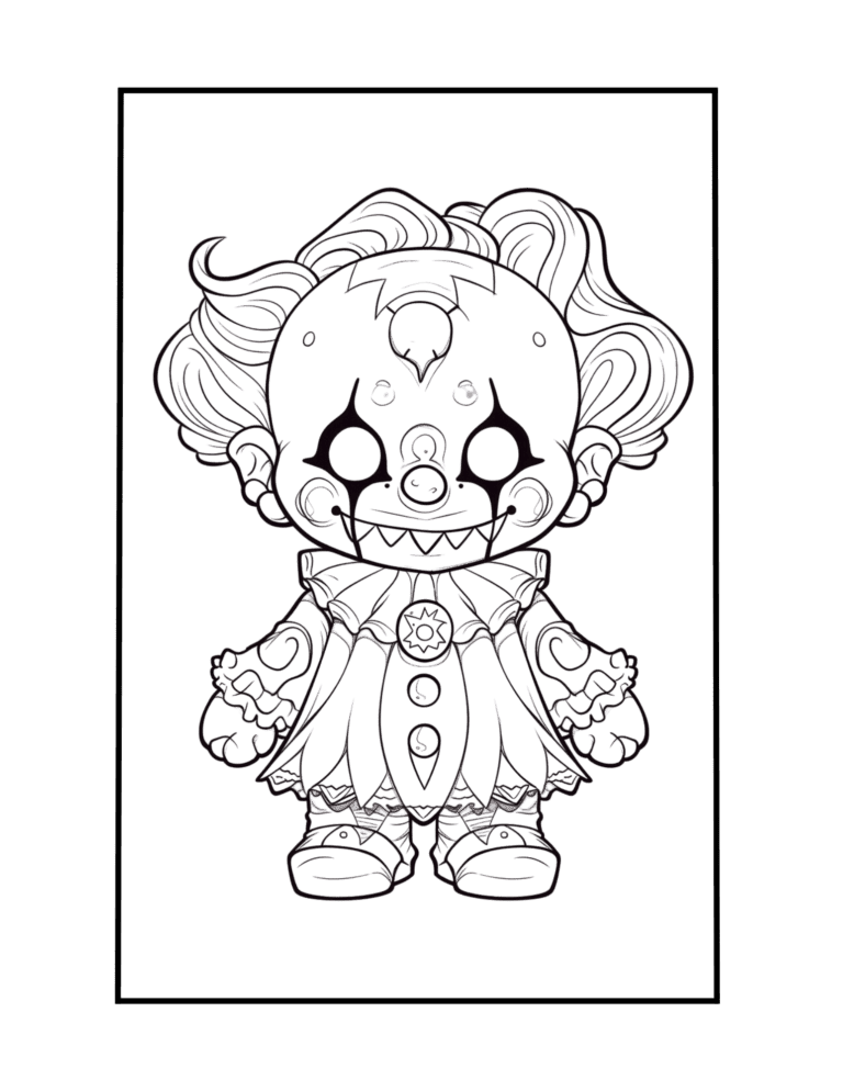 clown coloring book