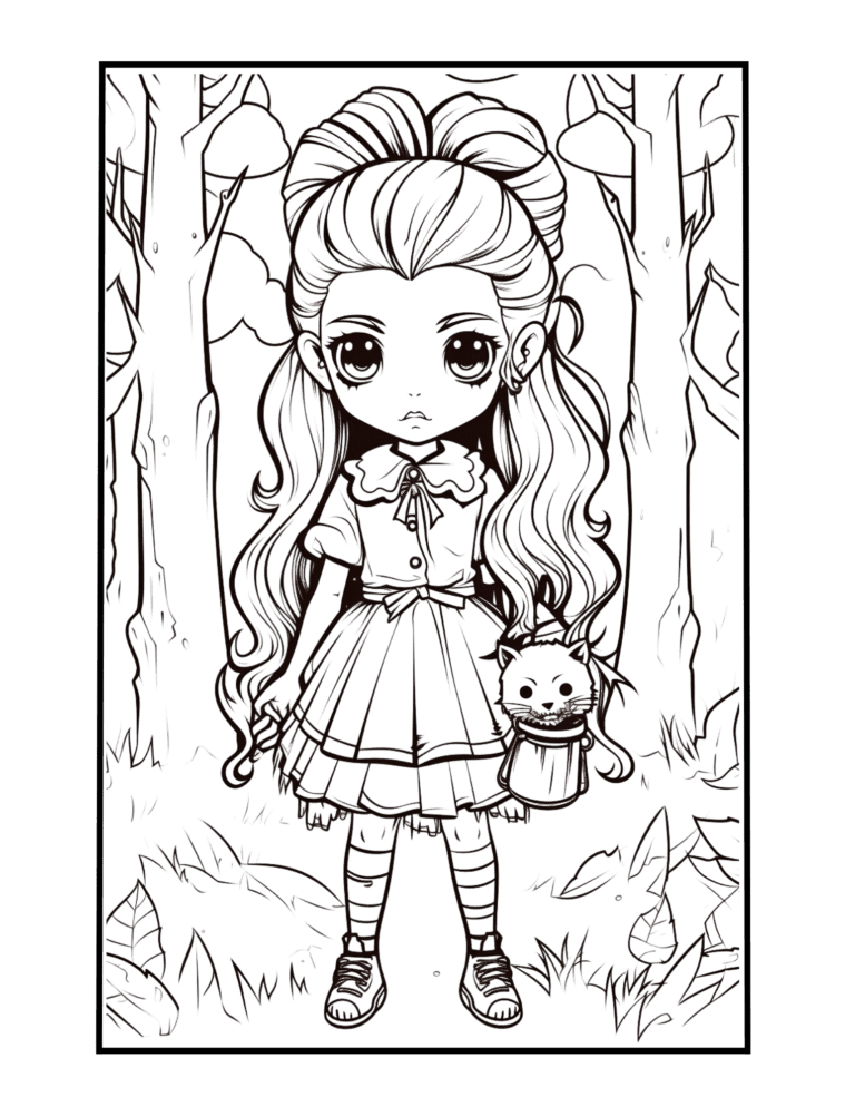 gothic coloring page