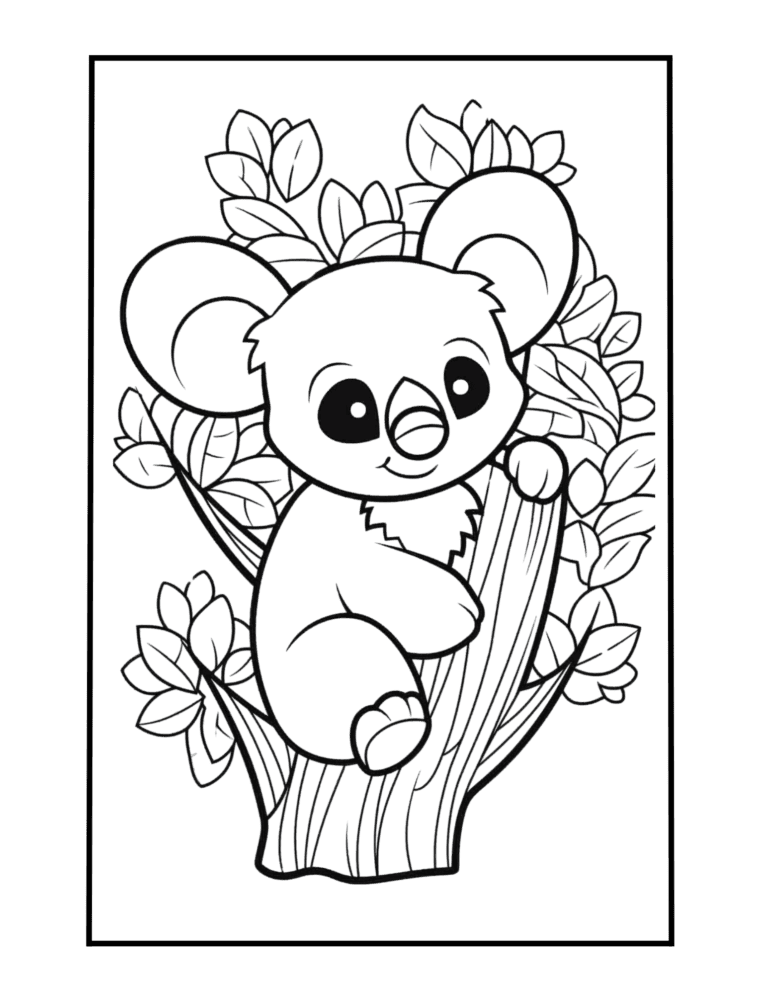 koala coloring page