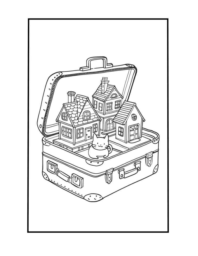 pocket world coloring page