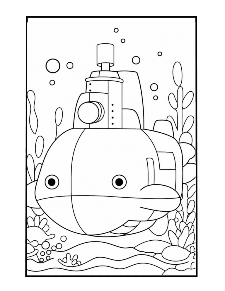 submarine coloring