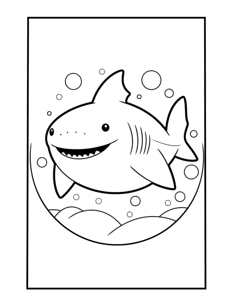 shark coloring page