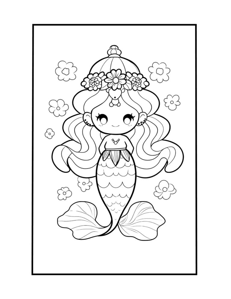 siren coloring page