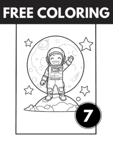 Coloring Pages Space: Cute Coloring Sheets