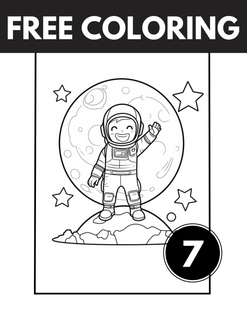 Coloring Pages Space: Cute Coloring Sheets