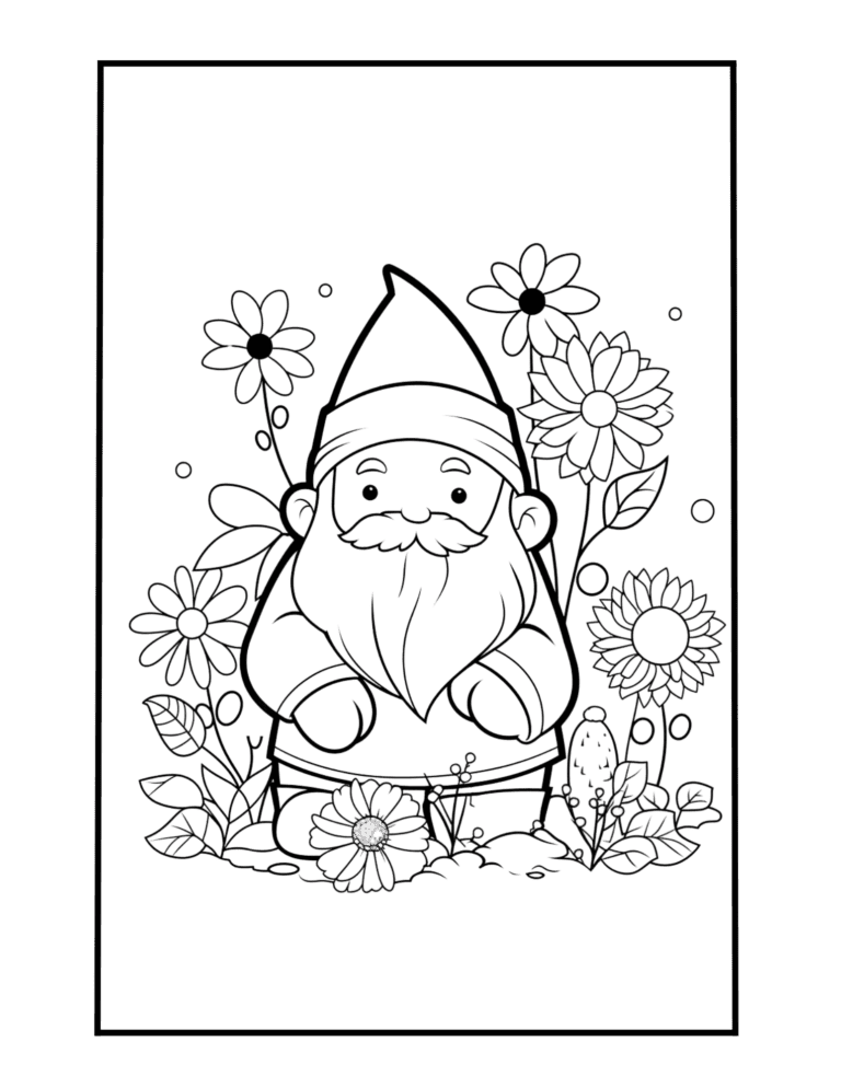 spring gnome in the flower