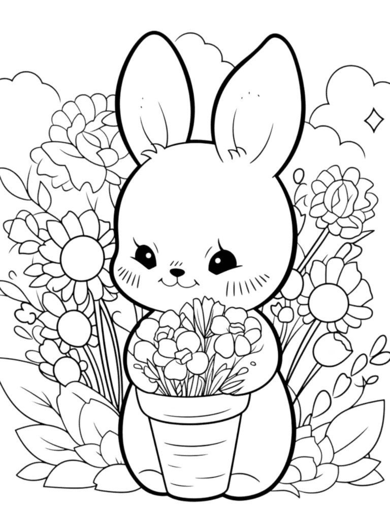 easter coloring page for patern 2