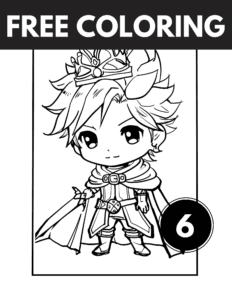 Chibi king Coloring Pages