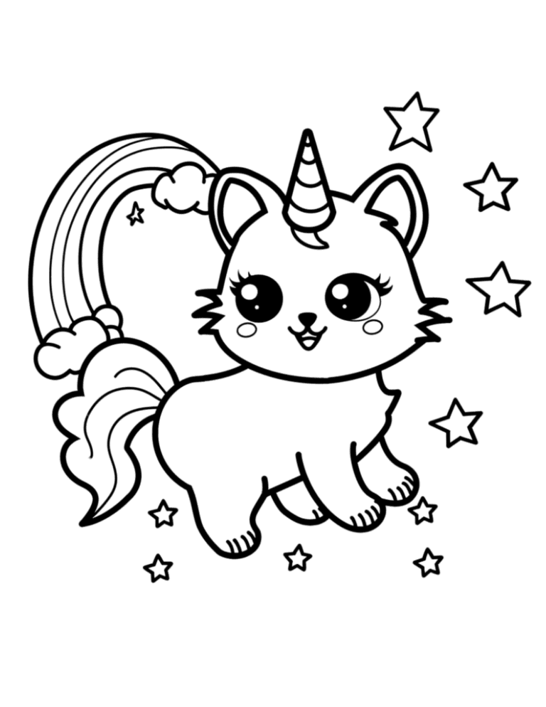 adorable caticorn kawaii page