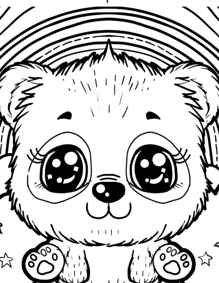 adorable teddy coloring page