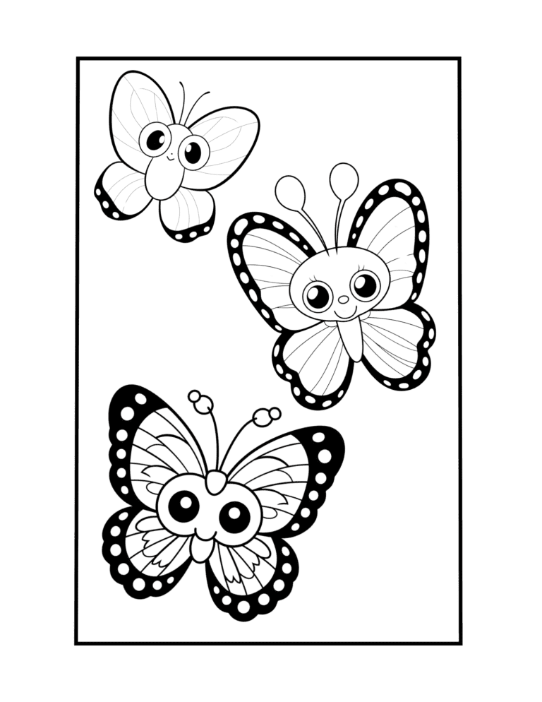 butterfly coloring page