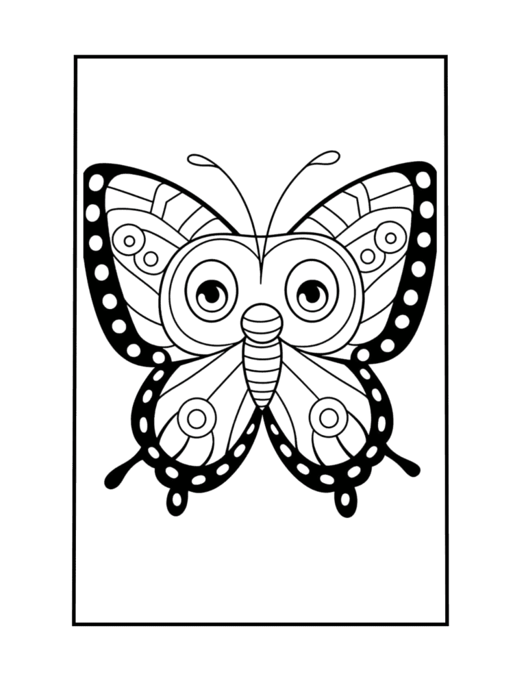 butterfly coloring sheet