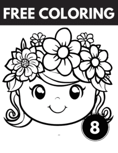 Crown Flower Coloring Pages