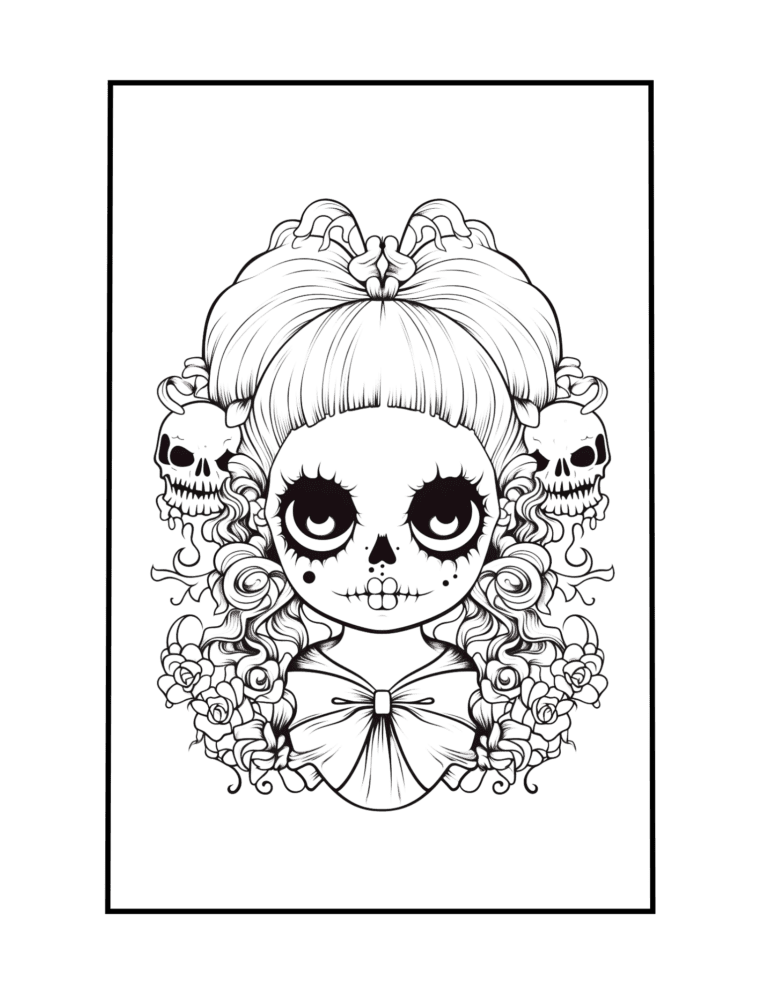 free pastel goth coloring