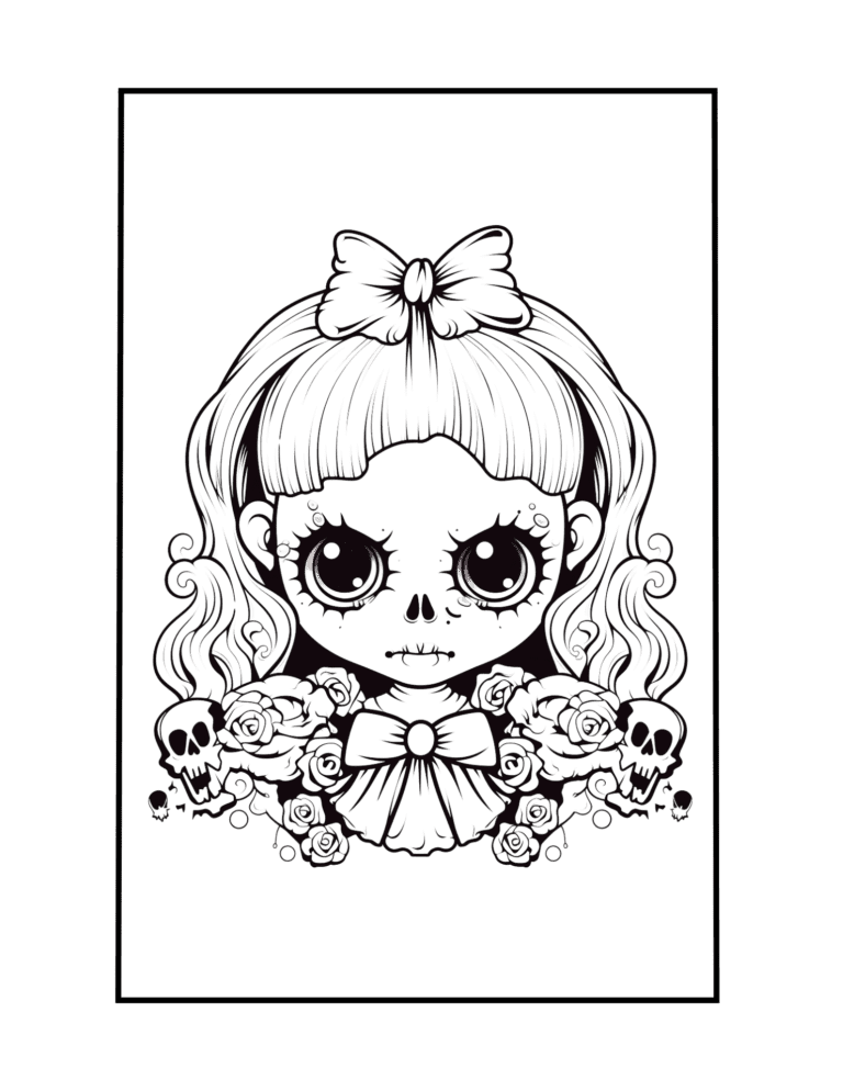 gothic PDF coloring picture