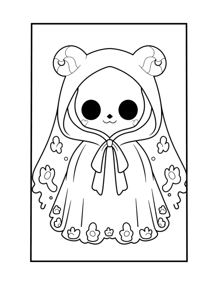 gothic coloring sheet