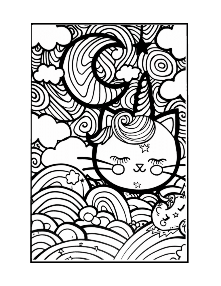 sweet dreams coloring page