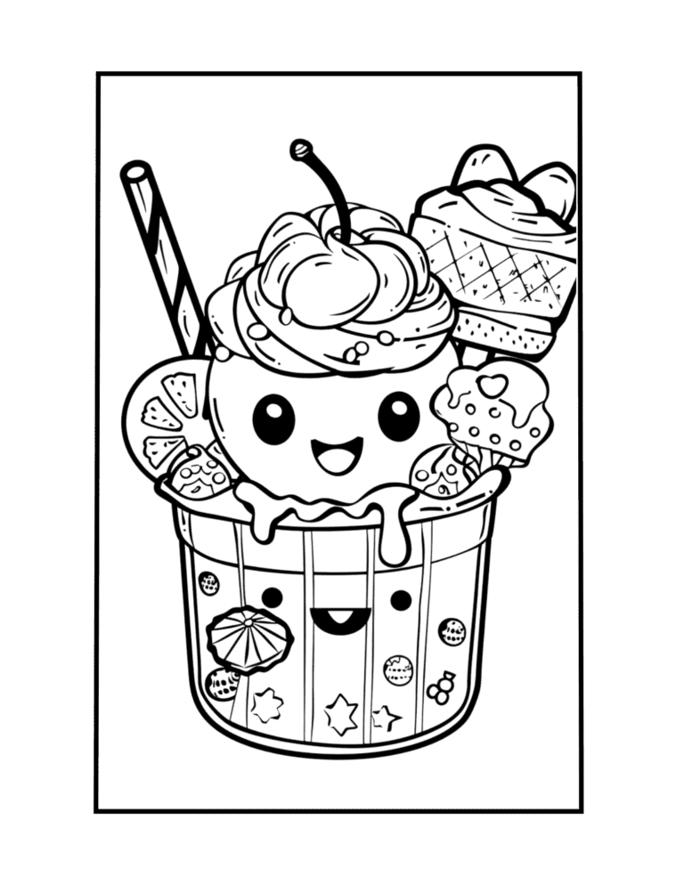 tasty coloring page