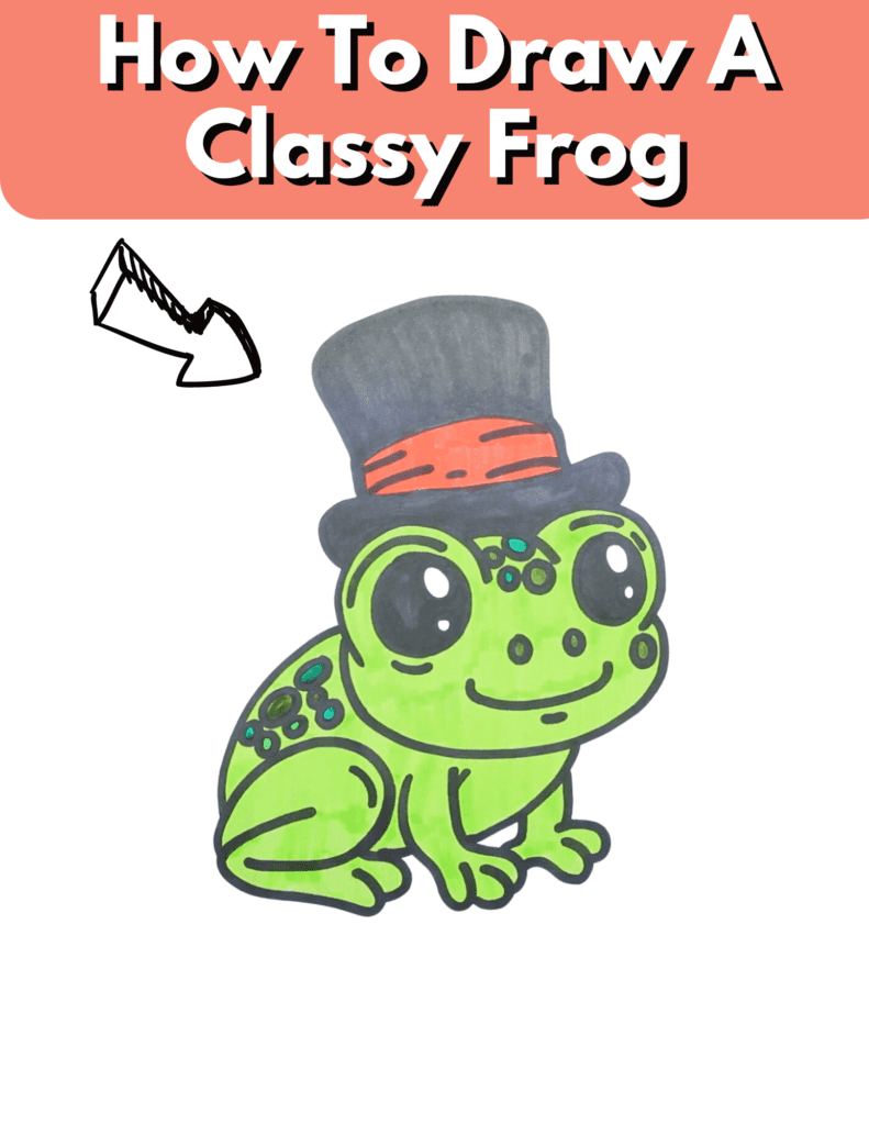 How to draw a classy frog