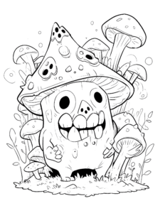 scary coloring page