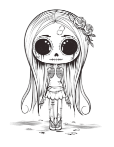 horror kawaii printable