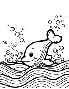 ocean coloring page