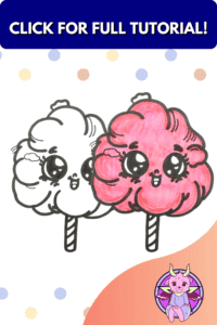 How to draw cotton candy