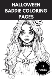 Halloween Baddie Coloring Pages: 12 Scary Halloween Coloring Pages To Print​