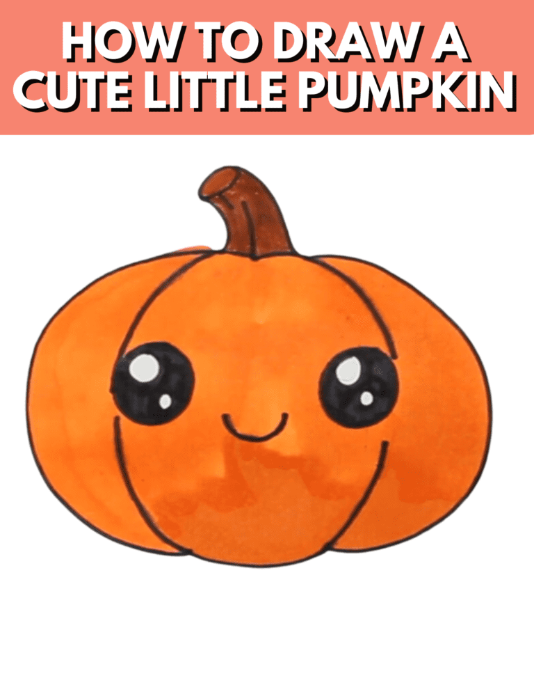 how to draw a pumpkin draw so cute