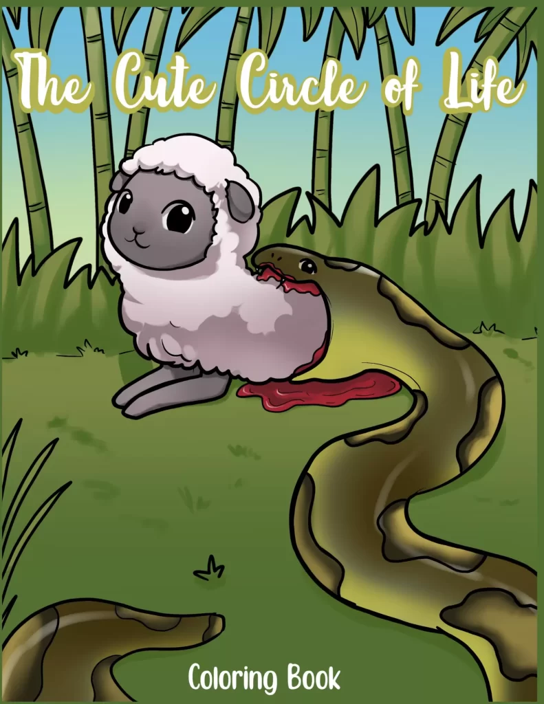The cute circle of life coloring book cover