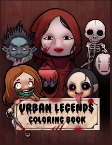 Japanese urban legends coloring book
